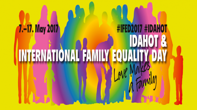 17 de mayo: Día Internacional Contra la Homofobia, Bifobia, Transfobia y de la Igualdad Familiar